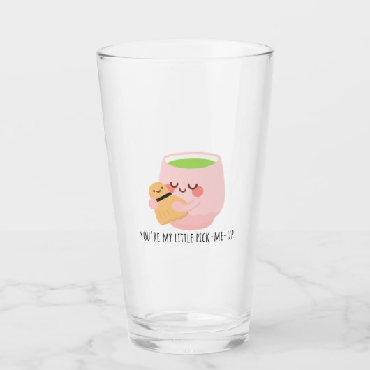 Schattigee Matcha Tea Knuffel Glas (Voorkant)