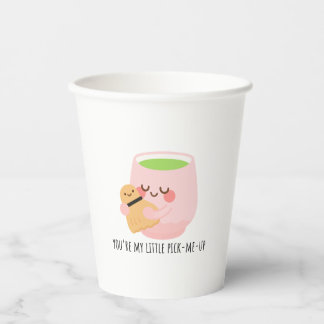 Schattigee Matcha Tea Knuffel Papieren Bekers
