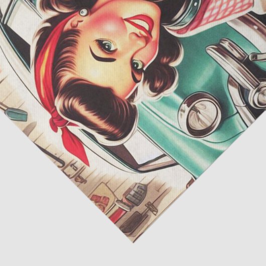 Schattigee Mechanische Pin-up Tissuepapier (Detail)