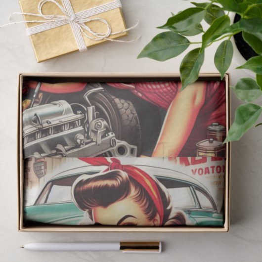 Schattigee Mechanische Pin-up Tissuepapier (Geschenk)