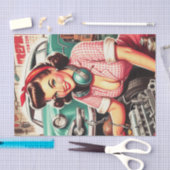 Schattigee Mechanische Pin-up Tissuepapier (Craft)