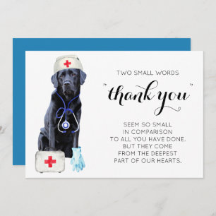 Schattigee Medische Verpleeghond Dank U Verpleegku Feestdagenkaart