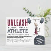 Schattigee Meerkat ontketenen uw innerlijke atleet Kaart (Staand voorkant)