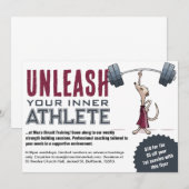 Schattigee Meerkat ontketenen uw innerlijke atleet Kaart (Voorkant / Achterkant)