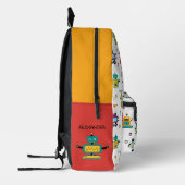 Schattigee Meerkleurige Robots Kinder Robot Custom Bedrukte Rugzak (Links)