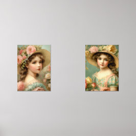 "Schattigee meisje kunst" Muurkunst Sets