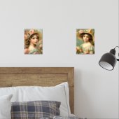 "Schattigee meisje kunst" Muurkunst Sets (Slaapkamer)