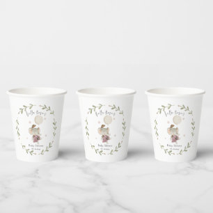 Schattigee Meisje Olifant Boho Baby shower Papieren Bekers