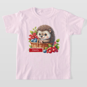 Schattigee meisjes egel aanpasbaar t-shirt