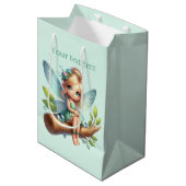 Schattigee meisjes feest fee aanpasbaar medium cadeauzakje (Voorkant Gekanteld)