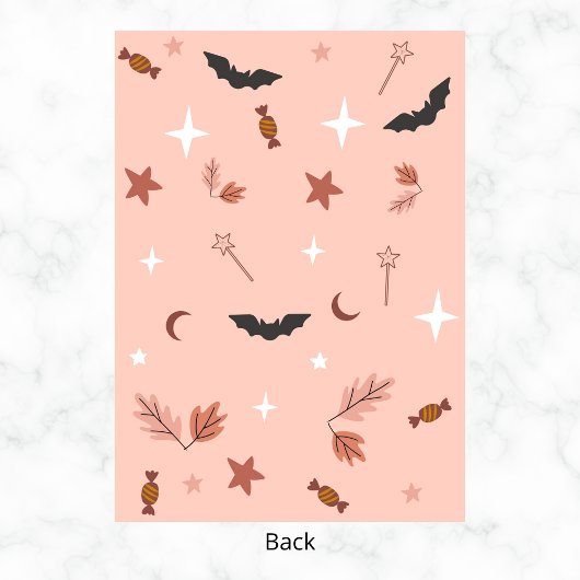 Schattigee Meisjes Little Boo Halloween Verjaardag Kaart