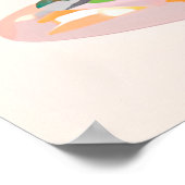 Schattigee meisjes Panda beer Poster (Hoek)