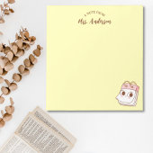 Schattigee meisjes retro leraar terug naar school  notitieblok