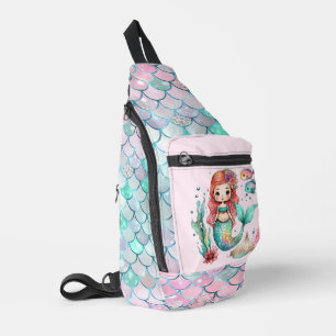 Schattigee meisjes zeemeermin fantasie naam toevoe sling bag