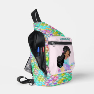 Schattigee meisjes zeemeermin fantasie naam toevoe sling bag