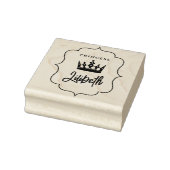 Schattigee meisjesmoderne koninklijke kroonprinses 	rubberstempel (Stempel)