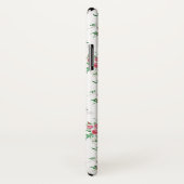 Schattigee meisjesroze rozen-witte achtergrond Case-Mate iPhone case (Achterkant / rechts)