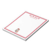 Schattigee meisjesvogel notitieblok (Gedraaid)