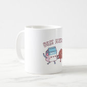 Schattigee melk en koekjes beste vrienden koffiemok (Voorkant links)