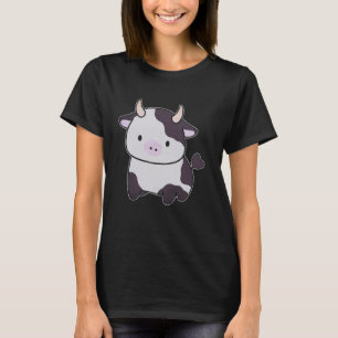 Schattigee melk Koe stier met horens Schattig rund T-shirt