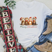Schattigee Meowy Kerstkatten T-shirt