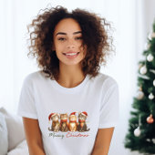 Schattigee Meowy Kerstkatten T-shirt