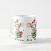 Schattigee Merry Christmas Mouse Mok (Voorkant links)