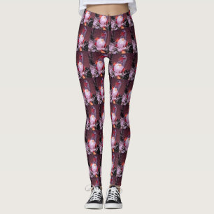 Schattigee Merry Christmas Whimsical Gnome Holiday Leggings