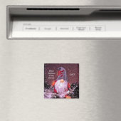 Schattigee Merry Christmas Whimsical Gnome Holiday Magneet (Insitu (Vaatwasser))