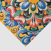 Schattigee Mexicaanse tegel Tissuepapier (Detail)