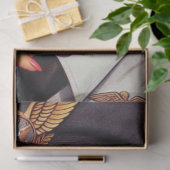 Schattigee militaire pilootpin-up tissuepapier (Geschenk)