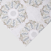 Schattigee mini bloemenkrans tissuepapier (Detail)