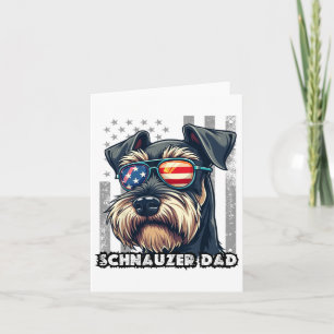Schattigee Mini Schnauzer Dad Dog Fathers Day Vere Kaart