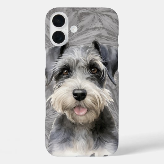 SCHATTIGEE MINIATUUR SCHNAUZER PUPPY DOG Case-Mate iPhone CASE (Achterkant)