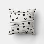 Schattigee minimalistische Abstracte lijn liefde z Kussen (Achterkant)