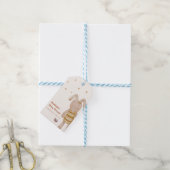 Schattigee minimalistische Boho Bunny Speelgoed Ba Cadeaulabel (Met Touw)
