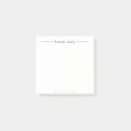 Schattigee Minimalistische Paarse Monogram Volledi Post-it® Notes