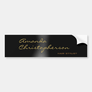 Schattigee minimalistische Plain Modern Calligrapy Bumpersticker