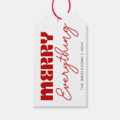 Schattigee minimalistische retro vrolijk alles scr cadeaulabel (Voorkant)