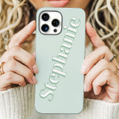 Schattigee Mint Groen Minimalistische Aangepaste N Case-Mate iPhone Case