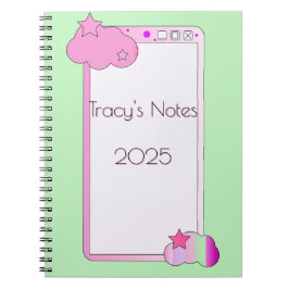 Schattigee mobiele telefoon school of werk notitieboek