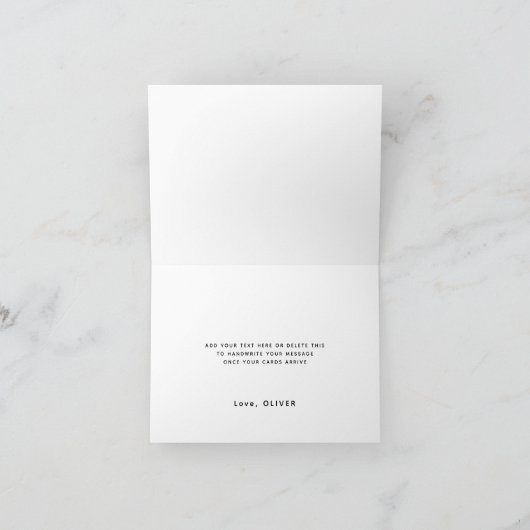 Schattigee Modern Blauwe en Witte Sterren Dank u K Bedankkaart (Binnen)