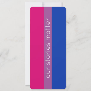 Schattigee moderne biseksuele vlag LGBT-Bladwijzer
