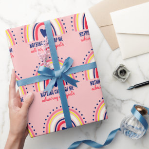 SCHATTIGEE MODERNE BOHO REGENBOOG INSPIREREND QUOT CADEAUPAPIER