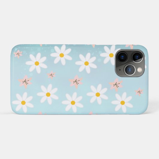 Schattigee moderne Daisy leliebloem Rustiek naadlo Case-Mate iPhone Case (Achterkant (horizontaal))