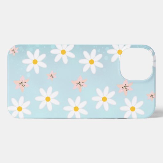 Schattigee moderne Daisy leliebloem Rustiek naadlo iPhone Hoesje (Achterkant horizontaal)