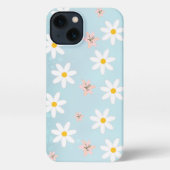 Schattigee moderne Daisy leliebloem Rustiek naadlo iPhone Hoesje (Achterkant)