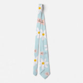 Schattigee moderne Daisy leliebloem Rustiek naadlo Stropdas (Achterkant)