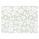 Schattigee moderne Daisy Pattern op Sage Gingham P Tafelkleed (Voorkant (Horizontaal))