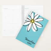 Schattigee moderne Doodle Daisy Trendy Custom Planner (Display)